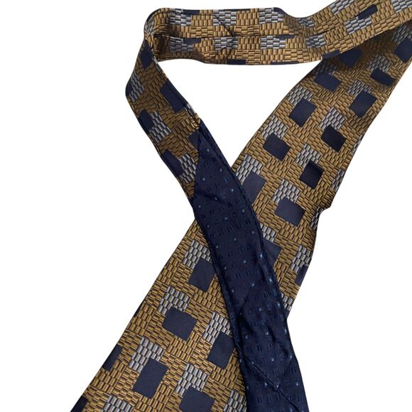 Men's Tie Lot of 3 Insignia Pronto Uomo and David Taylor Multicolor Formal - Picture 8 of 8